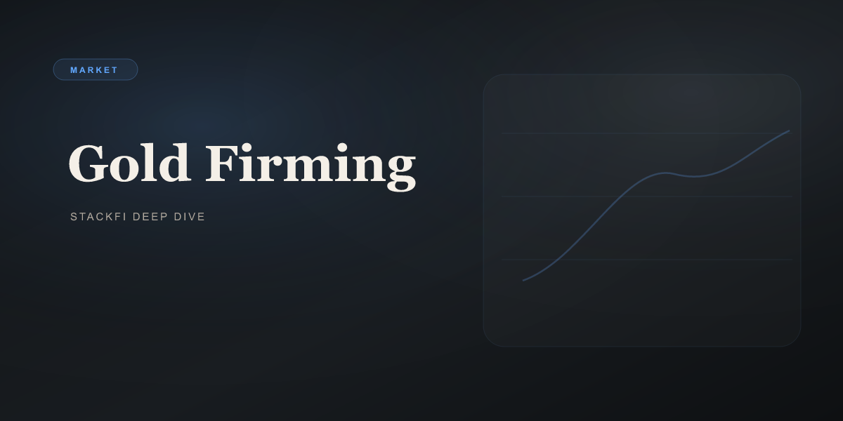 Why Gold Is Firming This Week
